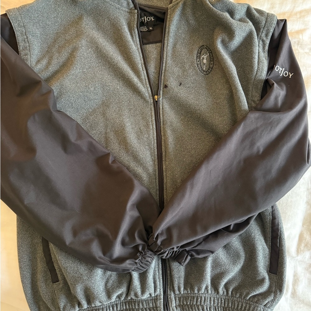 LAST CHANCE!! 
FootJoy Men's Gray and Black Windbreaker